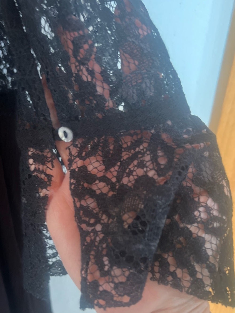 Free People SZ L Black Tell Tale Heart Lace Whimsigoth
Fairy Tunic Swing Top - Picture 6 of 10